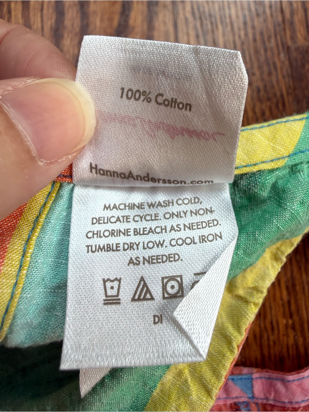 Hanna Andersson Rainbow Stripe Crossback Top Sz 5 - Picture 4 of 6